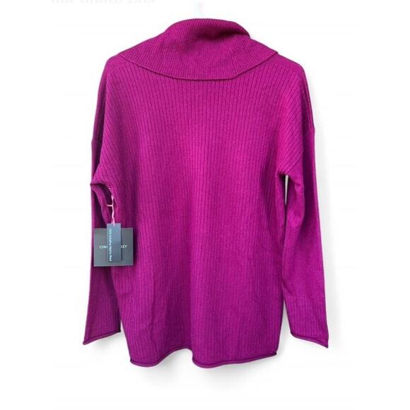 NWT Cynthia Rowley 100% Extrafine Merino Wool Turtleneck Size L Women’s Sweater - Picture 2 of 5